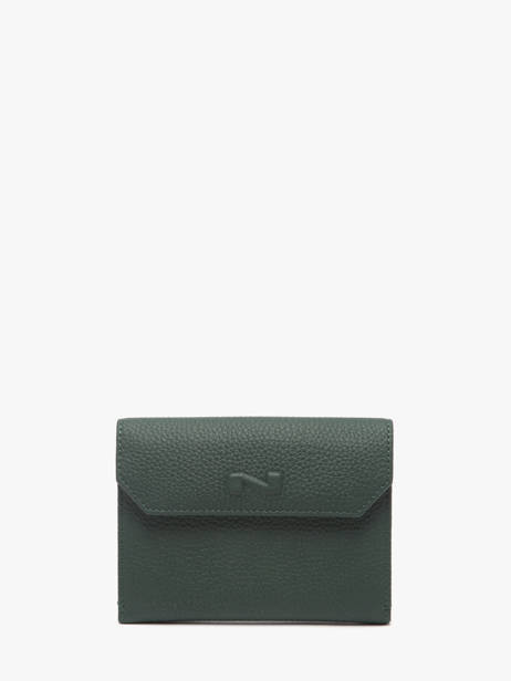 Portefeuille Original N 2 Compartimenten Leder Nathan baume Groen original n 413N